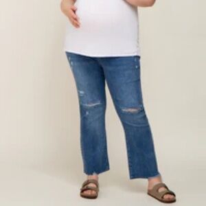 Plus size maternity jeans